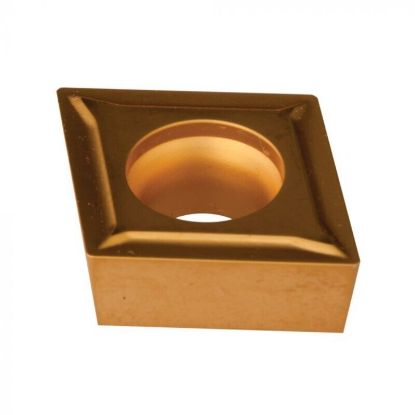 Picture of DORIAN CPGT21.50.5-UEU-DUP35RT Turning Insert 80.0° 0.008 Corner Radius Carbide TiAIN + WC + C