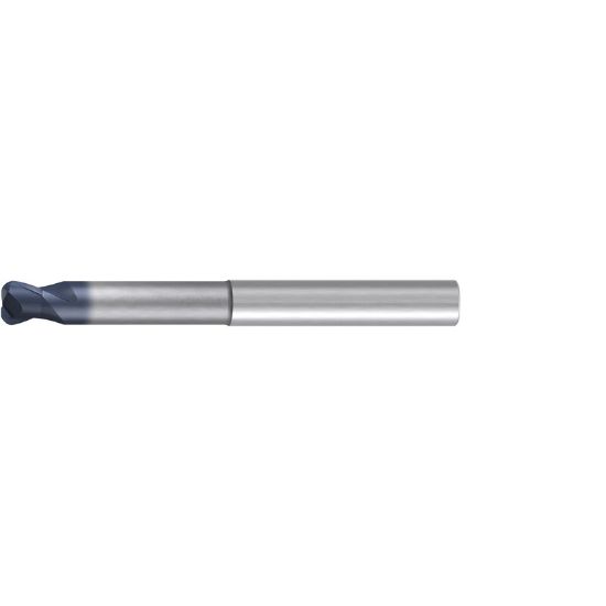 Picture of EMUGE 1993A.016 DIA 16MM SH 0.6299 LOC 0.4724 OAL 5.5118 End Mill Torus Standard Helix Carbide TiAlN Single End Corner Radius 0.1969 5.00MM Hard-Cut