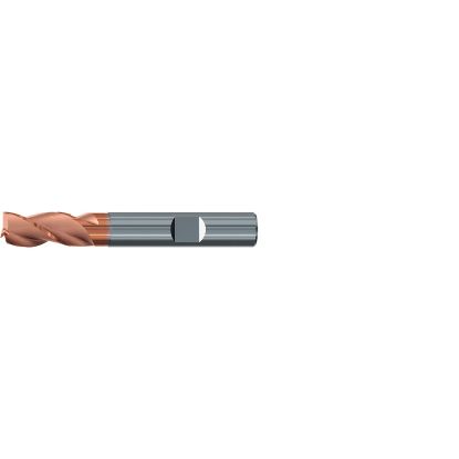Picture of EMUGE 2519A.020 DIA 20MM SH 0.7874 LOC 1.2598 OAL 4.0945 End Mill Standard Flute Variable Helix Carbide TiAlN Single End Square Sharp TOP-Cut