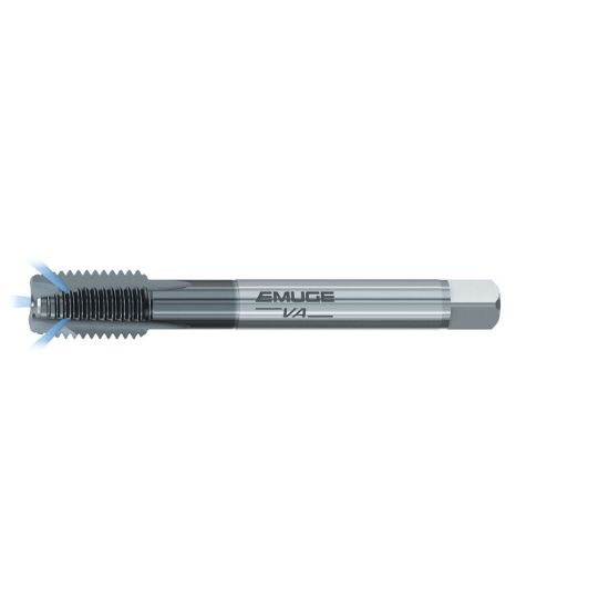 Picture of EMUGE CU089300.5018 Tap 1-8.00TPI Plug NC/UNC DINSI 4P-5P Coolant Carbide HSSE TiCN
