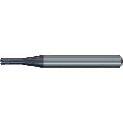 Picture of EMUGE 2634A.400612 DIA 4MM SH 0.2362 LOC 0.4724 OAL 2.2441 End Mill Corner Radius Carbide TiAlN Single End Corner Radius 0.0197 0.50MM Dental Mills
