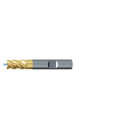Picture of EMUGE 2647TZ.020 DIA 20MM SH 0.7874 LOC 1.0236 OAL 3.6220 End Mill Standard Flute Coolant High Helix Carbide TiN + TiAIN Single End Square Sharp TiNox-Cut