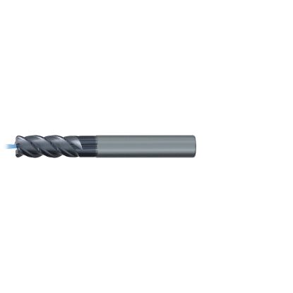 Picture of EMUGE 2652AZ.020030 DIA 20MM SH 0.7874 LOC 1.4961 OAL 4.9606 End Mill Standard Flute Variable Helix Carbide TiAlN Single End Corner Radius 0.1181 3.00MM TiNox-Cut