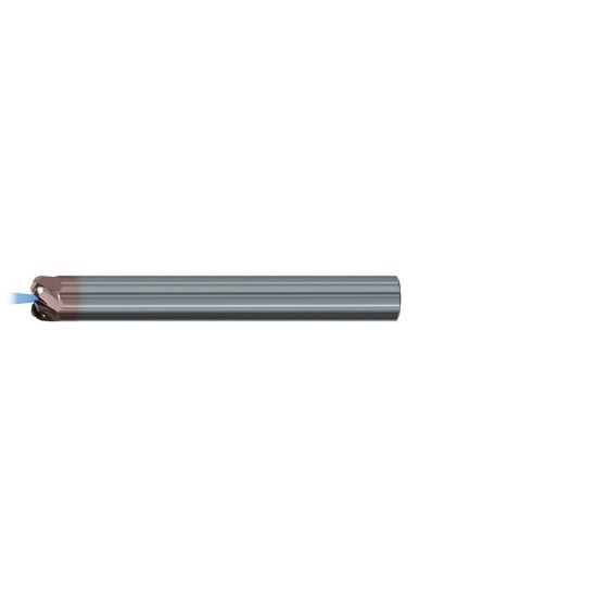 Picture of EMUGE 2676AZ.010010 DIA 10MM SH 0.3937 LOC 0.1181 OAL 3.1496 End Mill Taper Flute Carbide TiAlN Single End Corner Radius 0.0394 1.00MM Turbine Program