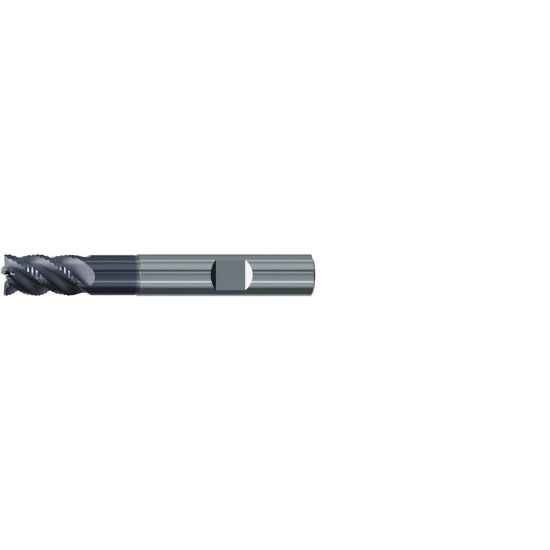 Picture of EMUGE 2869A.1000 DIA 1 SH 1.00 LOC 1.50 OAL 5.00 End Mill Carbide TiAlN Single End Square Sharp Multi-Cut