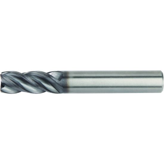 Picture of HANITA/WIDIA 4777060Z2T DIA 6MM SH 0.2362 LOC 0.5118 OAL 2.2441 End Mill Standard Flute High Helix Carbide AlTiN Single End Square Sharp VariMill I