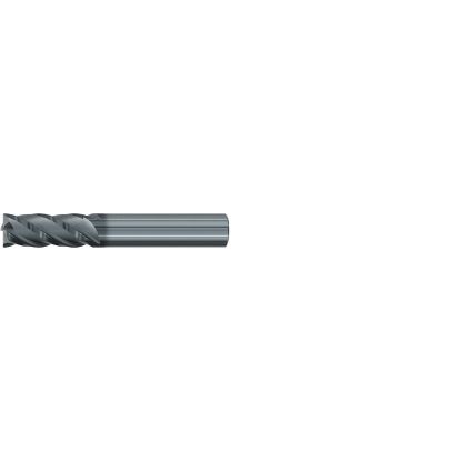 Picture of EMUGE 2994L.04375 DIA 7/16 SH 0.4375 LOC 1.00 OAL 2.7500 End Mill Standard Flute Variable Helix Carbide AlCrN Single End Square Sharp Top-CUT VAR