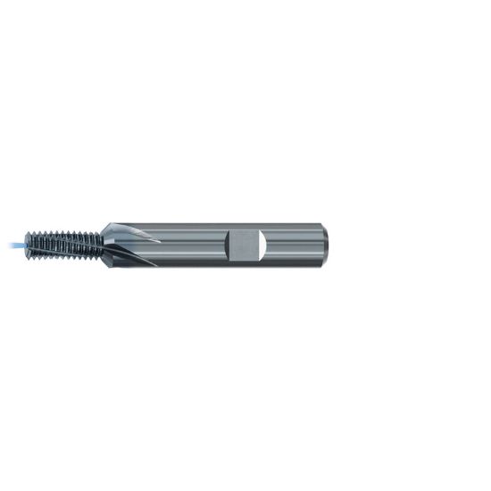 Picture of EMUGE GF335126.0302 Carbide Thread Mill M12 x 1.25MM 0.409 Cutter Diameter 0.960 LOC 3.543 OAL 5 Flute Carbide TICN