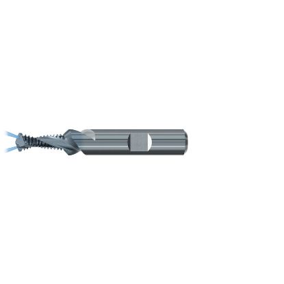 Picture of EMUGE GF432206.0979 Carbide Thread Mill M16 x 2.00MM 0.629 Cutter Diameter 1.345 LOC 4.527 OAL 2 Flute Carbide TICN