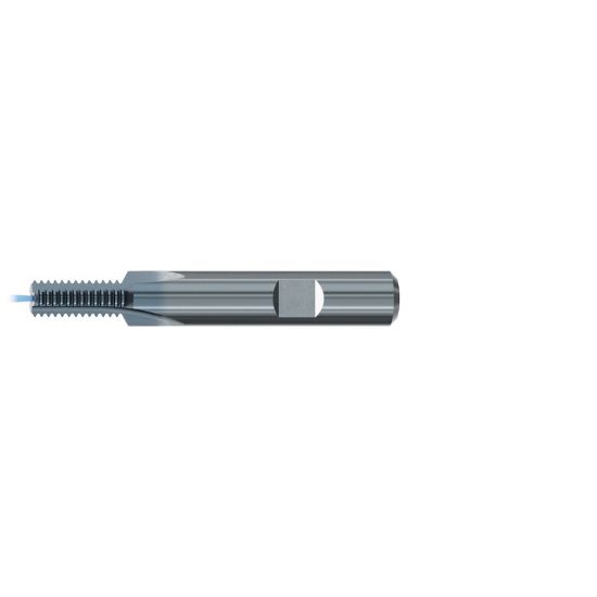 Picture of EMUGE GF333106.1058 Carbide Thread Mill M12 x 1.75MM 0.389 Cutter Diameter 0.992 LOC 3.543 OAL 4 Flute Carbide TICN