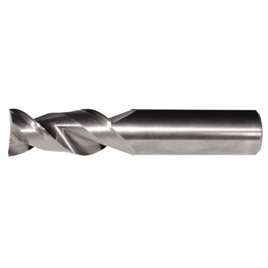 Picture of HANITA/WIDIA 5A0210004 DIA 3/8 SH 0.3750 LOC 0.7500 OAL 2.50 End Mill Standard Flute High Helix Carbide Uncoated Single End Square Sharp AluSurf