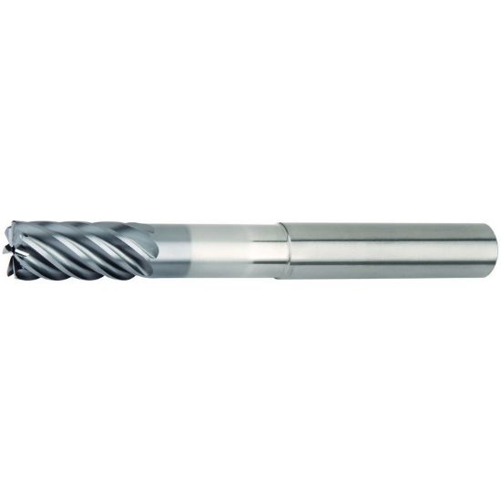Picture of HANITA/WIDIA 7VNX10004AT DIA 3/8 SH 0.3750 LOC 0.7500 OAL 4.00 End Mill Standard Flute Variable Helix Carbide AlTiN Single End Corner Radius 0.0150 0.38MM VariMill III