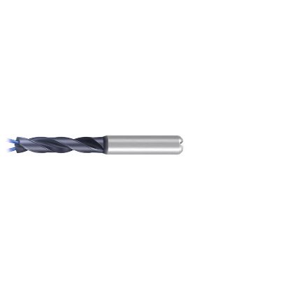 Picture of EMUGE TA203344.1260 Carbide Drill Coolant Thru Carbide 140° 0.496 Diameter 0.551 Shank 4.015 OAL 2.165 Flute 2 Flute TiAlN