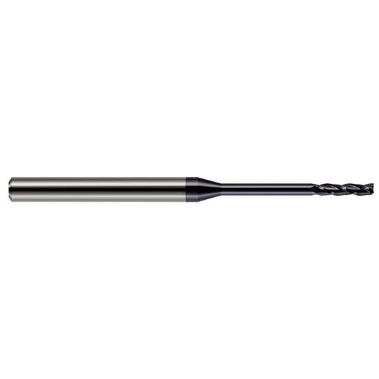 Picture of HARVEY Tool 13675-C3 DIA 0.075 LOC 0.50 OAL 2.50 End Mill Standard Flute Standard Helix Carbide AlTiN Single End Square Sharp