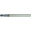 Picture of HANITA/WIDIA 70N105002RT DIA 5MM SH 0.2362 LOC 0.1969 OAL 2.9921 End Mill Standard Flute High Helix Carbide TiAlN Single End Ball Nose Vision Plus