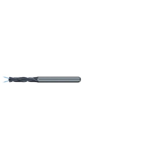 Picture of EMUGE TE213324.0095 Carbide Drill Coolant Thru Carbide 140° 0.037 Diameter 0.118 Shank 2.027 OAL 2.165 Flute 2 Flute TiAlN