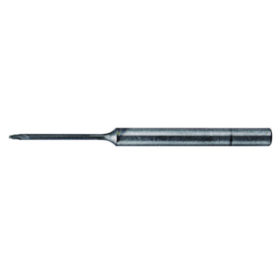Picture of HANITA/WIDIA 7N2101501RT DIA 1.50MM SH 0.0591 LOC 0.0945 OAL 2.480 End Mill Standard Flute High Helix Carbide TiAlN Single End Ball Nose Vision Plus