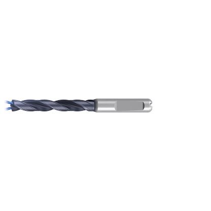 Picture of EMUGE TA513344.0953 Carbide Drill Coolant Thru Carbide 140° 0.375 Diameter 0.393 Shank 4.055 OAL 2.402 Flute 2 Flute TiAlN