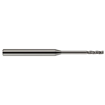 Picture of HARVEY Tool 13700 DIA 0.1 LOC 0.7500 OAL 2.50 End Mill Standard Flute Standard Helix Carbide Uncoated Single End Square Sharp