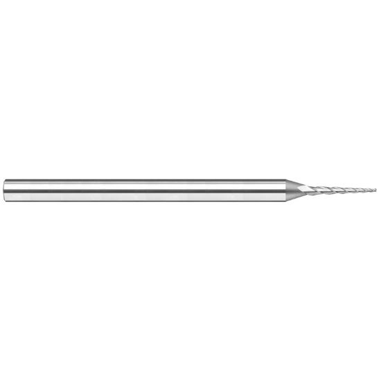 Picture of HARVEY Tool 20860 .060 D x 2.0 DEG Carbide TaperED EM End Mill Taper Flute Carbide Uncoated Single End Square Sharp
