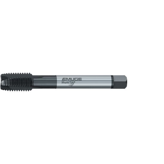 Picture of EMUGE CU497300.5018 Tap 1-8.00TPI Plug NC/UNC DINSI 4P-5P Carbide HSSE Nitride + Steam Oxide