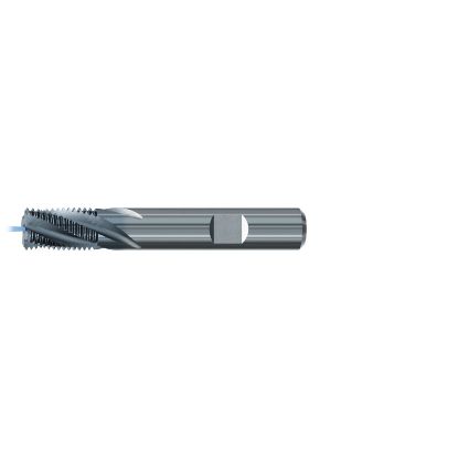 Picture of EMUGE GF162156.9550 Carbide Thread Mill 1" x 11.00TPI 0.783 Cutter Diameter 1.318 LOC 4.133 OAL 5 Flute Carbide TICN