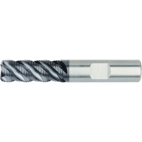 Picture of HANITA/WIDIA 4M0R25008XW DIA 1 SH 1.00 LOC 1.50 OAL 4.00 End Mill Carbide AlTiN Single End Corner Radius 0.0500 1.27MM WIDIA Series Mills