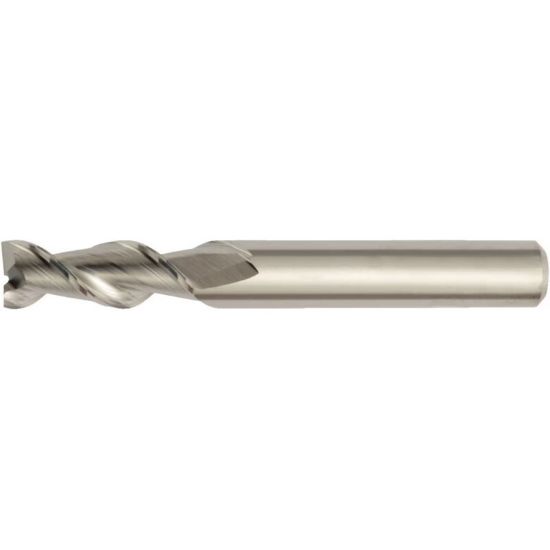 Picture of HANITA/WIDIA 410203000.. DIA 3MM SH 0.1181 LOC 0.4724 OAL 1.4961 End Mill Standard Flute High Helix Carbide Uncoated Single End Square Sharp WIDIA Series Mills