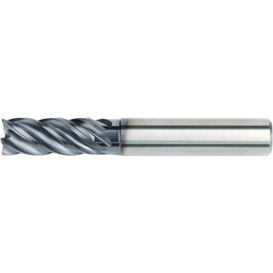 Picture of HANITA/WIDIA 57NC06002T DIA 6MM SH 0.2362 LOC 0.5118 OAL 2.4803 End Mill Standard Flute High Helix Carbide AlTiN Single End Square Sharp VariMill II