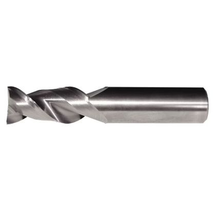 Picture of HANITA/WIDIA 5A0216006B DIA 5/8 SH 0.6250 LOC 1.2500 OAL 3.50 End Mill Standard Flute High Helix Carbide Uncoated Single End Corner Radius 0.0300 0.76MM AluSurf