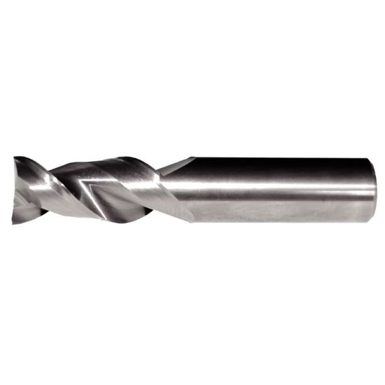 Picture of HANITA/WIDIA 510202500.. DIA 2.50MM SH 0.0984 LOC 0.3543 OAL 1.496 End Mill Standard Flute High Helix Carbide Uncoated Single End Square Sharp AluSurf