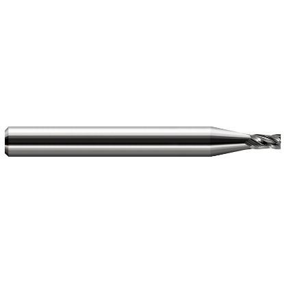 Picture of HARVEY Tool 13931 DIA 0.031 LOC 0.0460 OAL 1.50 End Mill Standard Flute Standard Helix Carbide Uncoated Single End Square Sharp