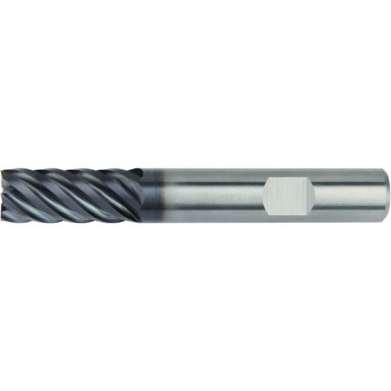 Picture of HANITA/WIDIA D50706002W DIA 6MM SH 0.2362 LOC 0.3937 OAL 2.1260 End Mill Standard Flute High Helix Carbide AlTiN Single End Square Sharp WIDIA Series Mills