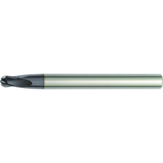 Picture of HANITA/WIDIA 705008004RT DIA 8MM SH 0.3937 LOC 0.3150 OAL 3.9370 End Mill Standard Flute High Helix Carbide TiAlN Single End Ball Nose Vision Plus