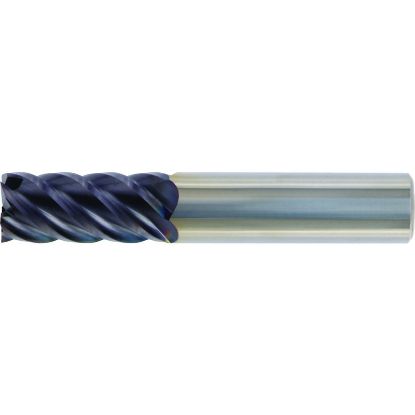 Picture of HANITA/WIDIA TR4C4510004 DIA 3/8 SH 0.3750 LOC 0.50 OAL 2.00 End Mill Standard Flute High Helix Carbide TiAlN Single End Square Sharp WIDIA Series Mills
