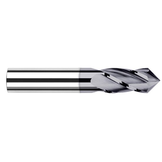 Picture of HARVEY Tool 15364-C3 1 DIA x 90 Carbide Drill /Mill, 4 FL, AlTiNDrill /Mill Carbide AlTiN Single End Drill Point