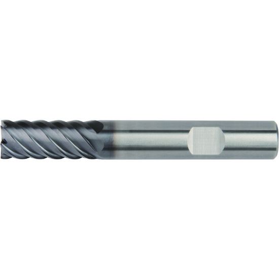 Picture of HANITA/WIDIA D51810004W DIA 10MM SH 0.3937 LOC 0.8661 OAL 2.8346 End Mill Standard Flute High Helix Carbide AlTiN Single End Square Sharp Vision Plus