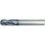 Picture of HANITA/WIDIA I4B0156T031R DIA 5/32 SH 0.1875 LOC 0.3125 OAL 2.00 End Mill Standard Flute High Helix Carbide TiAlN Single End Ball Nose WIDIA Series Mills