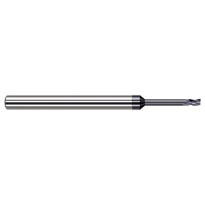 Picture of HARVEY Tool 34628-C3 .028 DIA Carbide STB FL 8x RCH EM, AlTiN End Mill Standard Flute Standard Helix Carbide AlTiN Single End Square Sharp