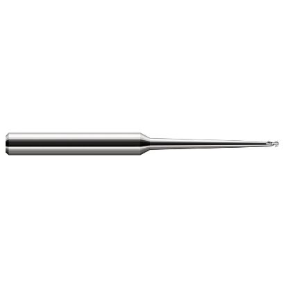Picture of HARVEY Tool 29862 .062 BALL x 0.5 RCH CLEAR EM, 2 FL End Mill Standard Flute Standard Helix Carbide Uncoated Single End Ball Nose