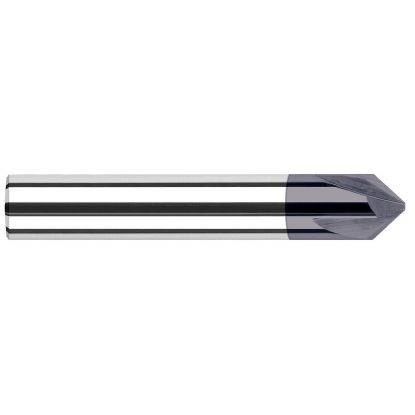Picture of HARVEY Tool 18335-C3 1/2 DIA x 35 DEG Chamfer , 4 FL, AlTiN Chamfer Mill Carbide AlTiN Single End Cham Mill