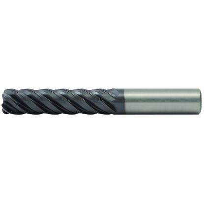 Picture of HANITA/WIDIA TM5W1S25008C DIA 1 SH 1.00 LOC 4.00 OAL 7.00 End Mill Standard Flute Variable Helix Carbide AlTiN Single End Corner Radius 0.0600 1.52MM VariMill II