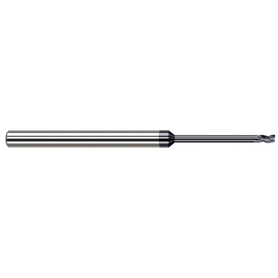 Picture of HARVEY Tool 35505-C3 .118 D Carbide STB FL 12x RCH EM, AlTiN End Mill Standard Flute Standard Helix Carbide AlTiN Single End Square Sharp