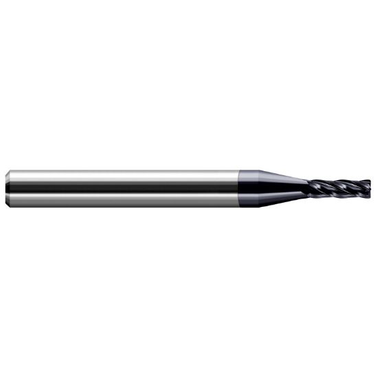 Picture of HARVEY Tool 32403-C3 .125 D x .003 R CRAD EM, 4 FL, AlTiN End Mill Standard Flute Standard Helix Carbide AlTiN Single End Corner Radius 0.0030 0.08MM