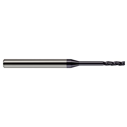 Picture of HARVEY Tool 13610-C3 DIA 0.25MM LOC 0.0500 OAL 2.50 End Mill Standard Flute Standard Helix Carbide AlTiN Single End Square Sharp