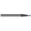 Picture of HARVEY Tool 39308-C6 .125 BALL x 5 DEG x 1.529 RCH 2 FL Nano End Mill Standard Flute Standard Helix Carbide AlTiN Single End Ball Nose