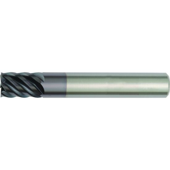 Picture of HANITA/WIDIA TR4S2725008 DIA 1 SH 1.00 LOC 3.00 OAL 5.50 End Mill Standard Flute High Helix Carbide TiAlN Single End Square Sharp WIDIA Series Mills