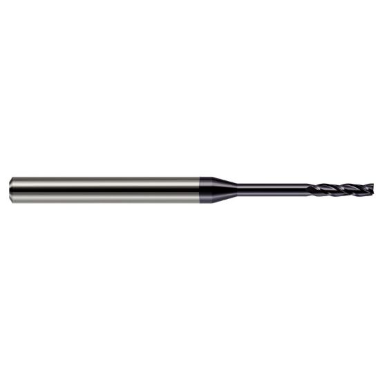 Picture of HARVEY Tool 13625-C3 DIA 0.025 LOC 0.1250 OAL 2.50 End Mill Standard Flute Standard Helix Carbide AlTiN Single End Square Sharp