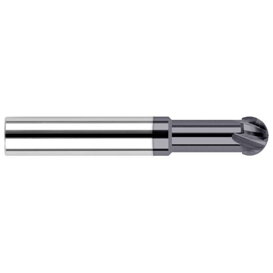 Picture of HARVEY Tool 22720-C3 .312 D x 220 UNDERCUT EM, AlTiN End Mill Standard Flute Standard Helix Carbide AlTiN Single End Ball Nose 220°