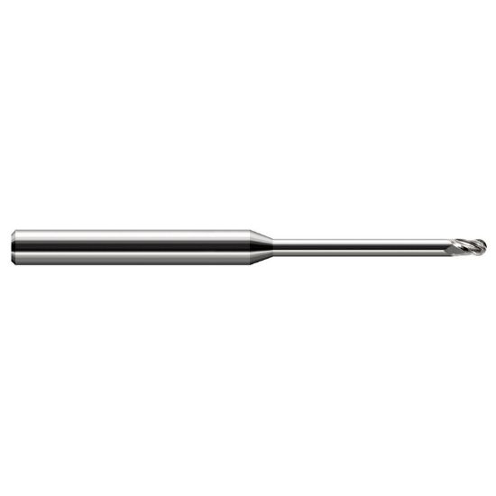 Picture of HARVEY Tool 35678 DIA 0.078 LOC 0.1170 OAL 2.50 End Mill Standard Flute Standard Helix Carbide Uncoated Single End Ball Nose